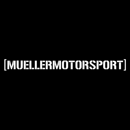 Aufkleber "[MUELLERMOTORSPORT]" silber glänzend