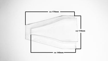 NACA DUCT - 76 x 40 x 145mm - B WARE - B0008